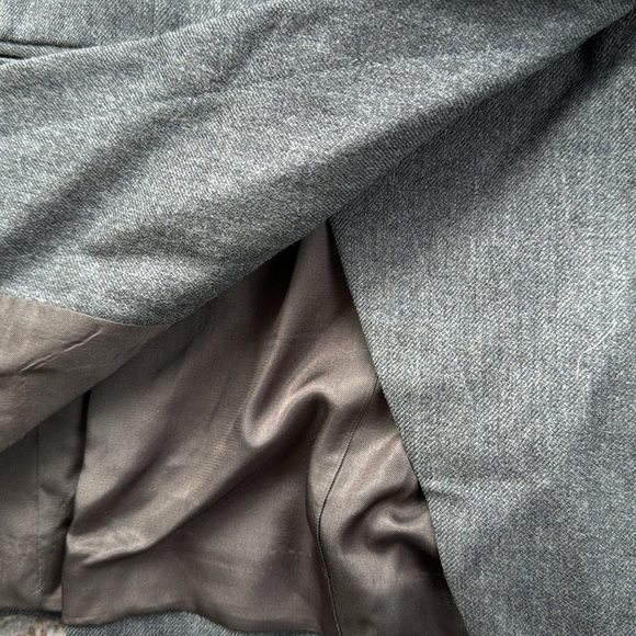 Vintage Jones New York Wool Blazer & Skirt Set Gray 14 - Picture 4 of 16